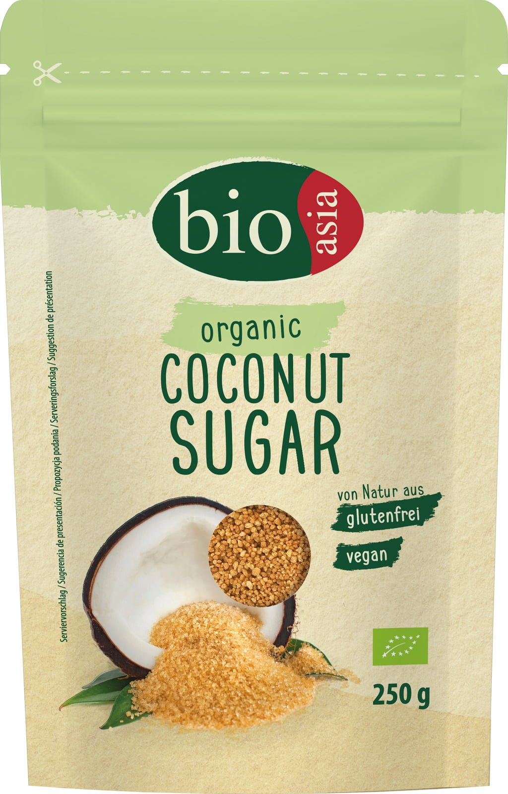 bioasia Bio cukier z kwiatów kokosa, 250 g