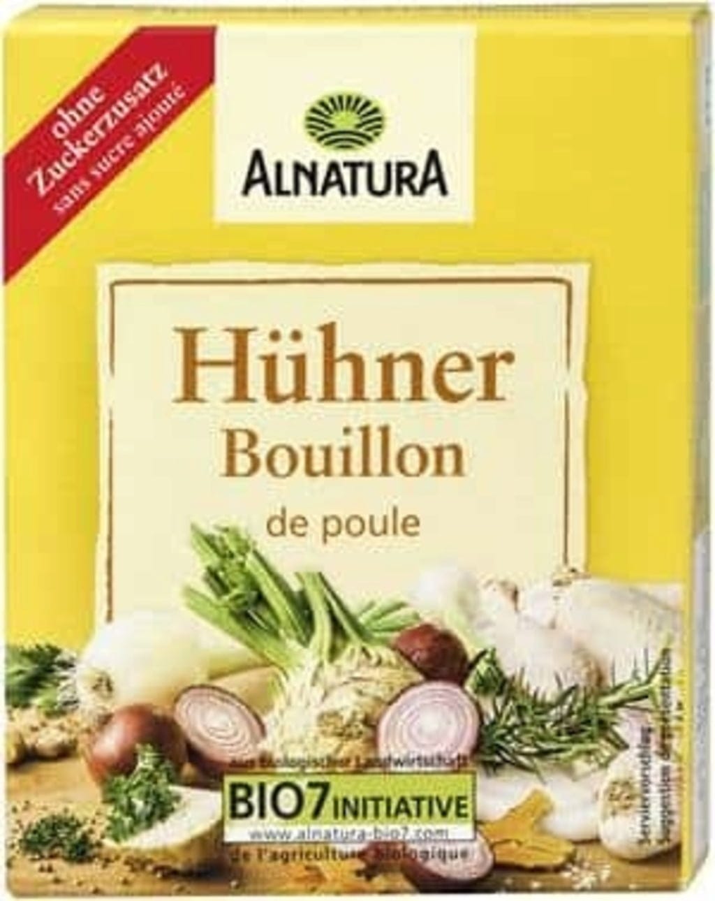 Alnatura Bio bulion drobiowy w kostkach, 66 g