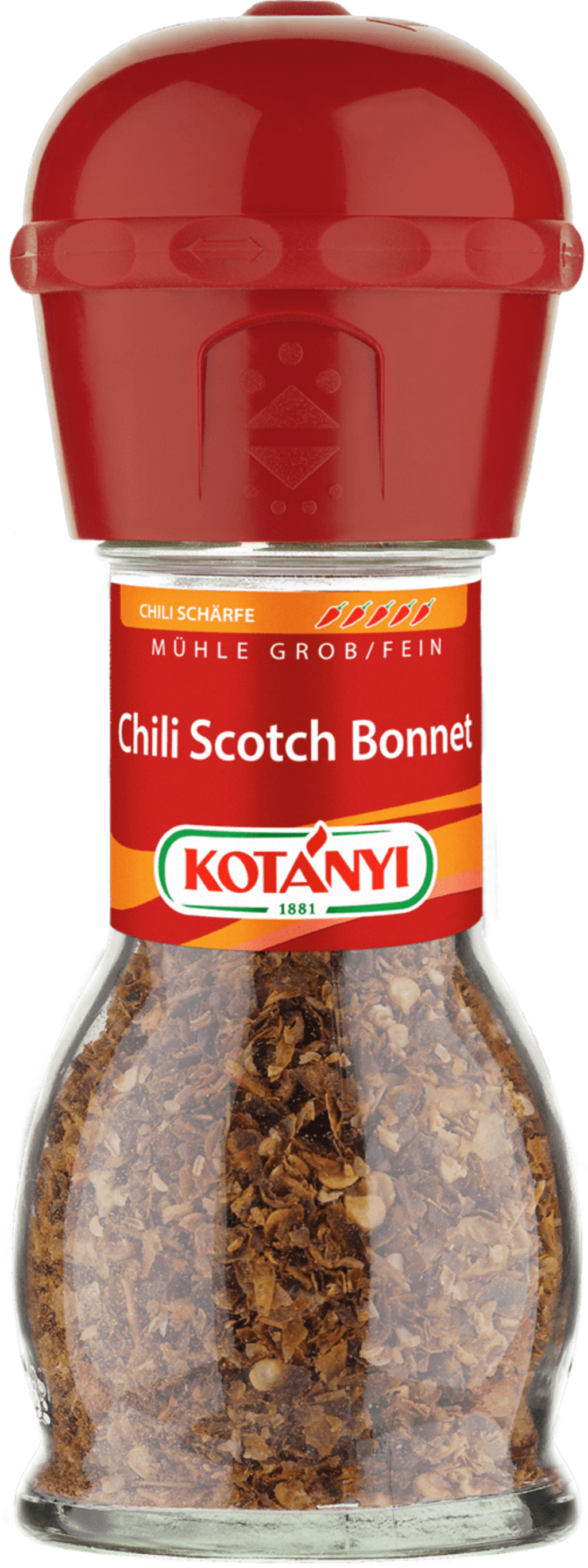 KOTÁNYI Chili Scotch Bonnet rozdrobnione, 24 g