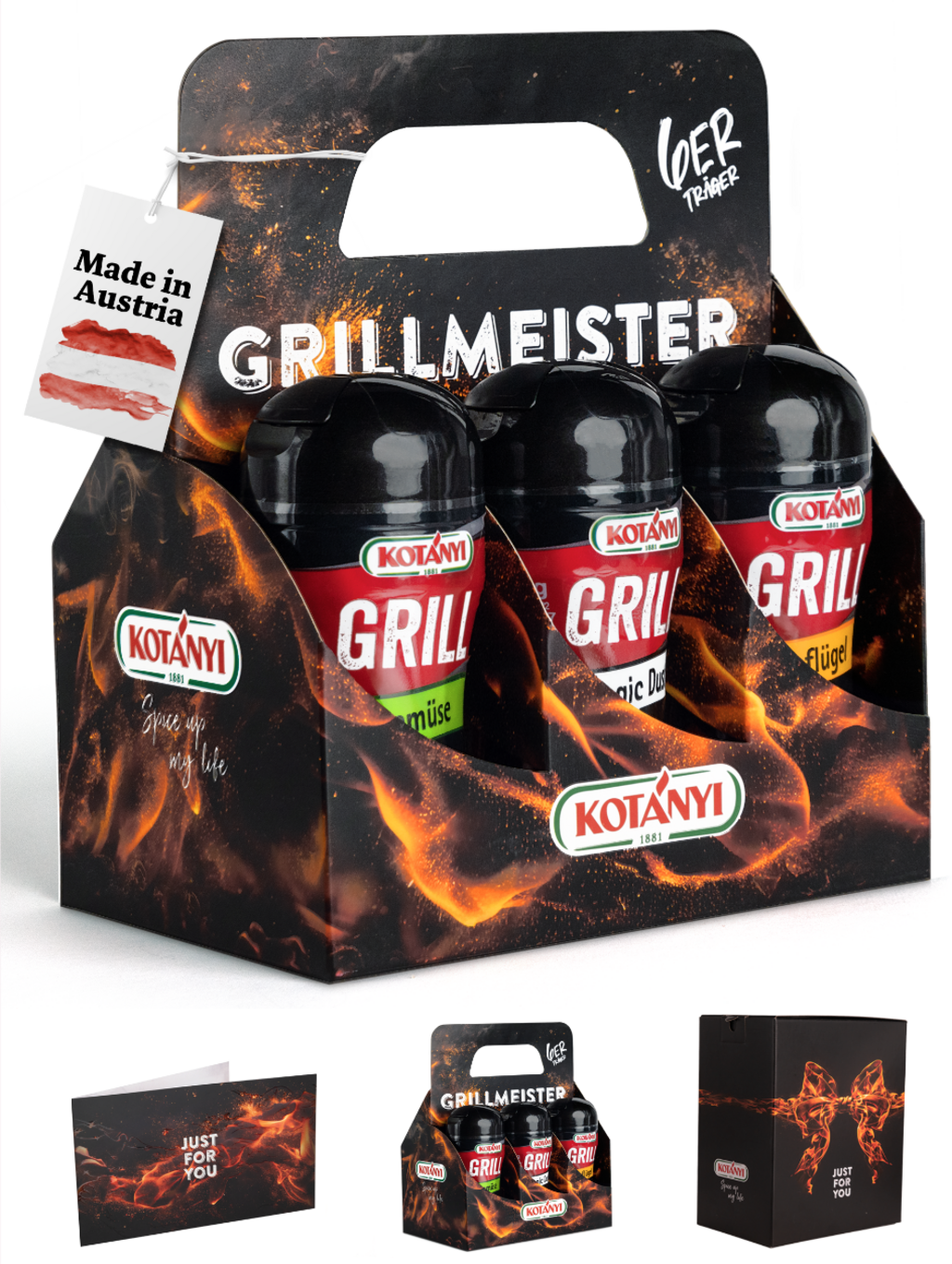 KOTÁNYI Przyprawy na grilla - zestaw na prezent