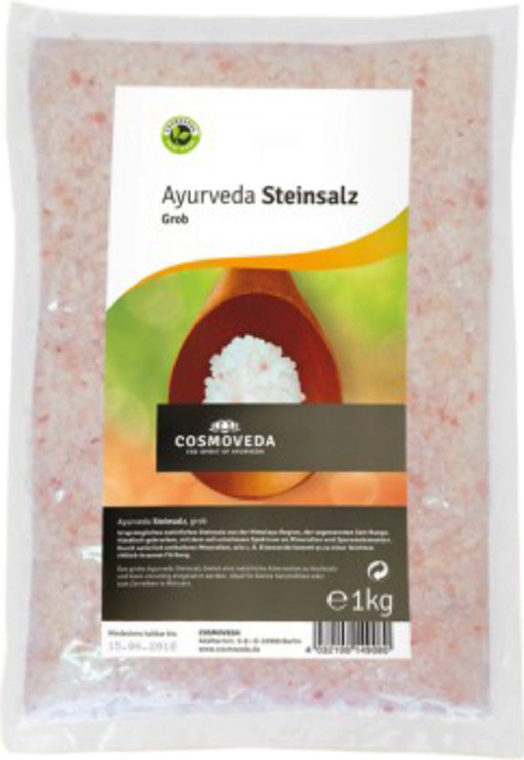 Cosmoveda Ajurweda sól kamienna gruboziarnista, 1 kg