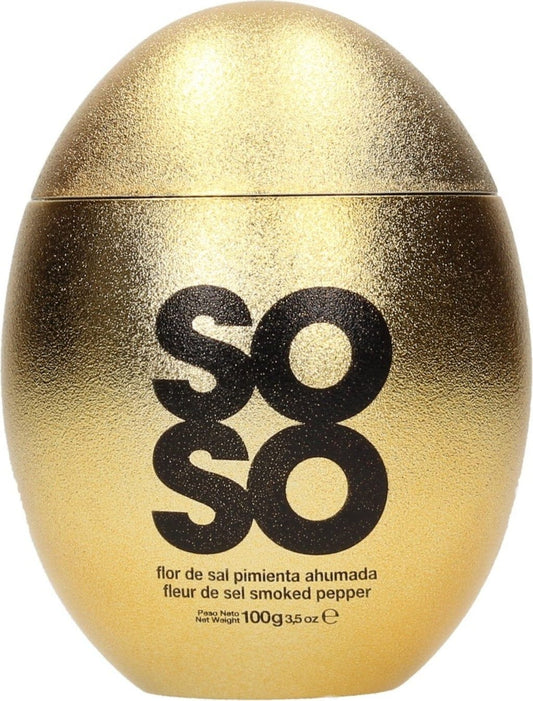 SoSo Factory Fleur de Sel z wędzonym pieprzem, 100 g