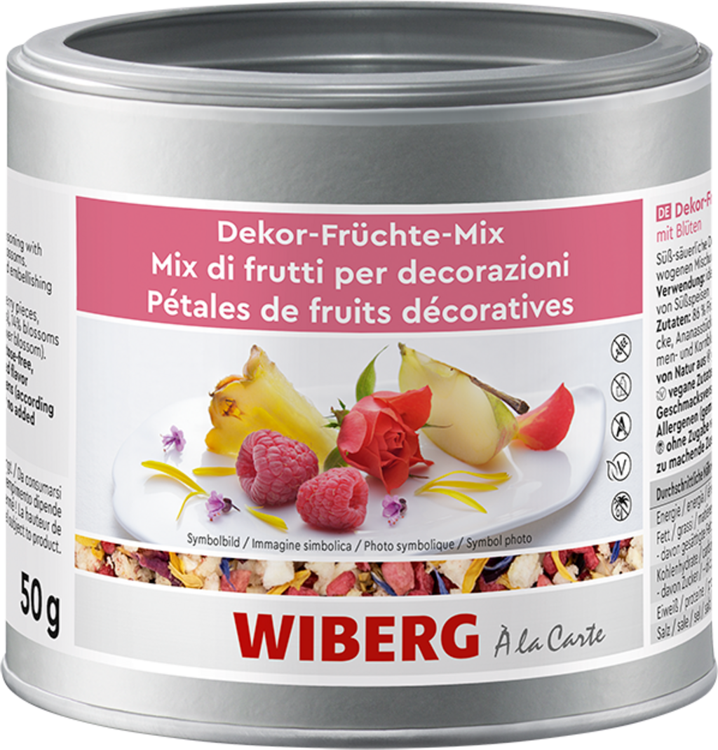 Wiberg Mieszanka owoców do dekoracji, 50 g