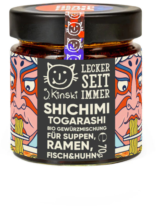 J.Kinski Bio Shichimi Togarashi - Mieszanka przypraw, 70 g