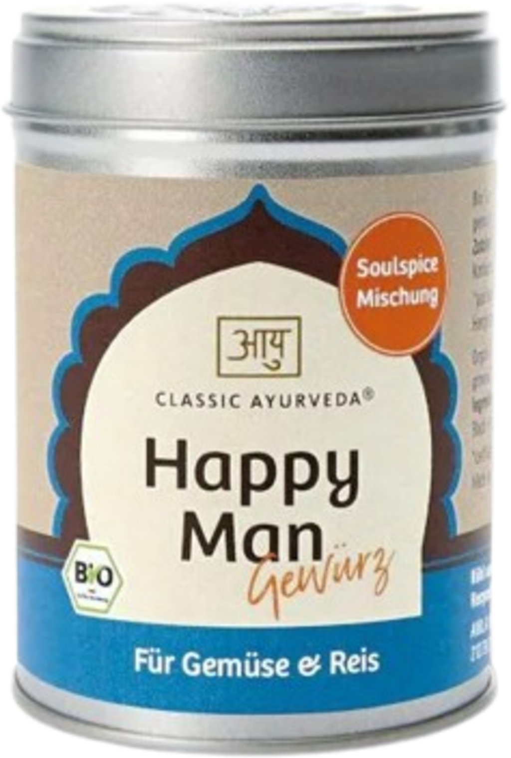 Classic Ayurveda Bio Happy Man - mieszanka przypraw, 80 g